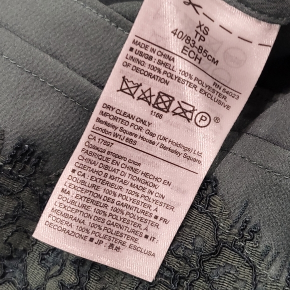 BANANA REPUBLIC Green and Lace Tie Waist Skirt - Picture 4 of 4